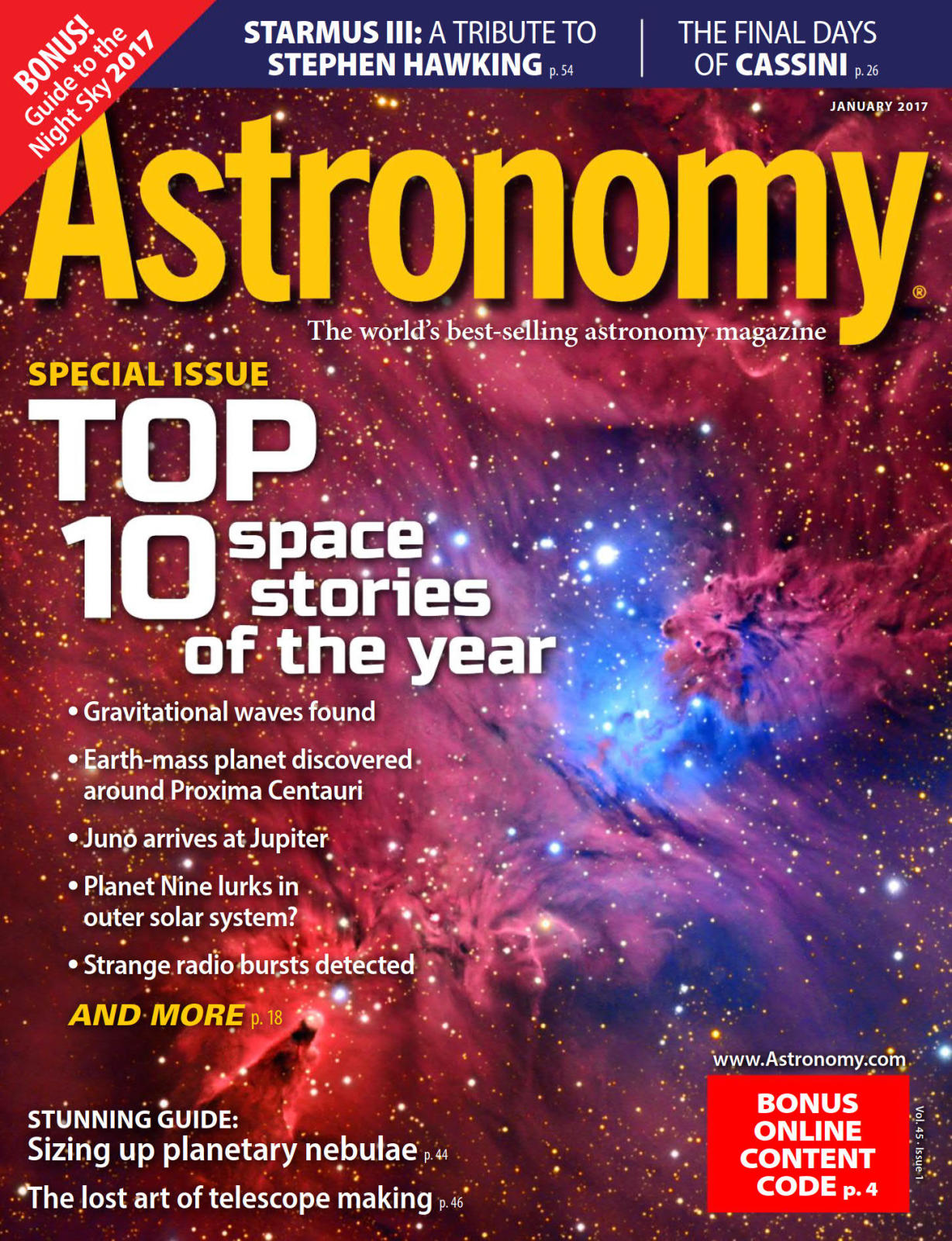 Astronomy 天文学杂志 JANUARY 2017